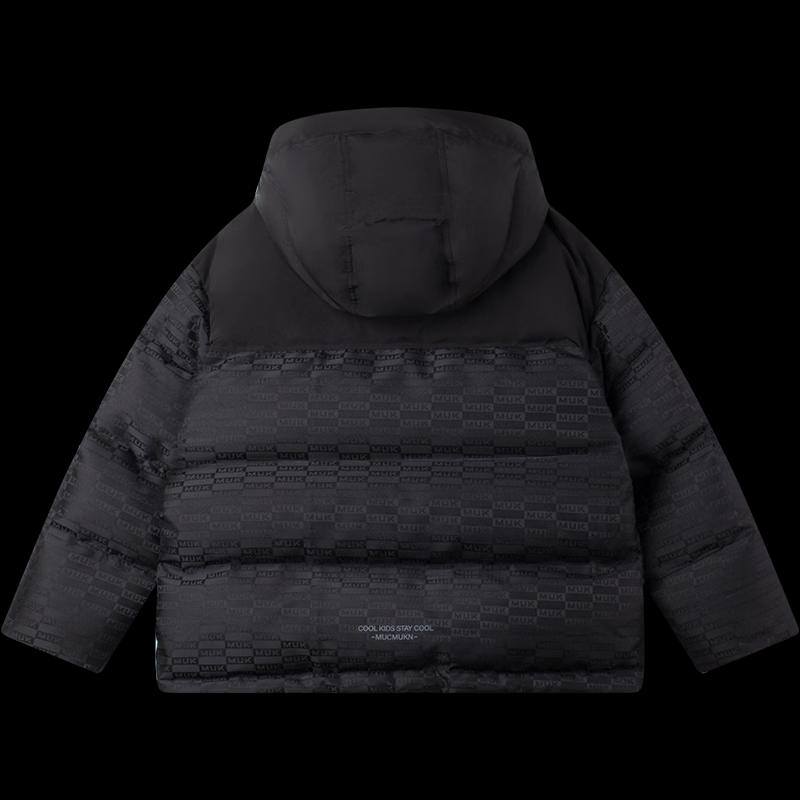 Mucmukn Boys' Jacquard Thickened Winter Down Jacket