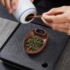 1 Peça Balança Eletrônica para Grãos de Café Balança com Bandeja para Grãos 0,1G Alta Precisão Noz Pequeno Madeira Sólida Balança para Café Italiano