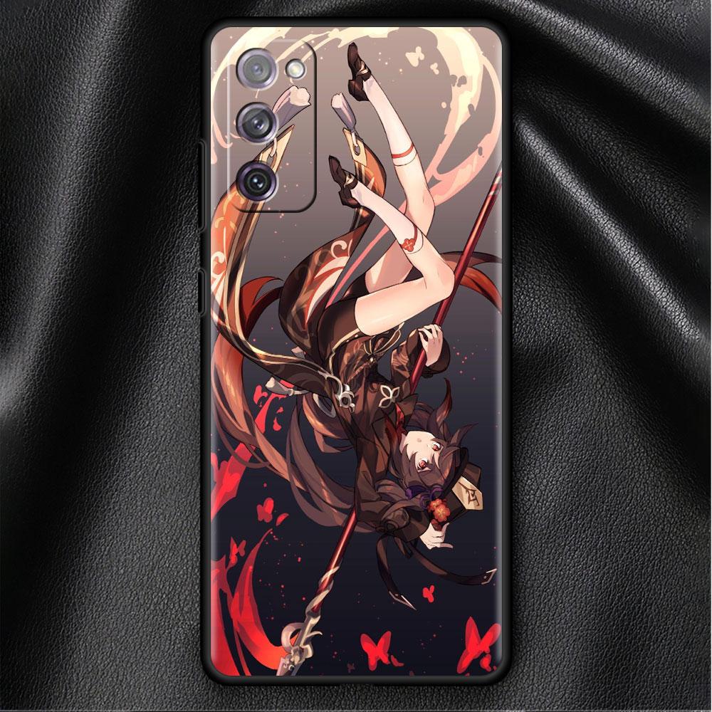 

Чехол для Samsung Galaxy S20 FE S22 Ultra S21 Plus Роскошный мягкий чехол для телефона S10 S9 S8 S10e S7 Силиконовый чехол для девушки Genshin Impact Samsung S7