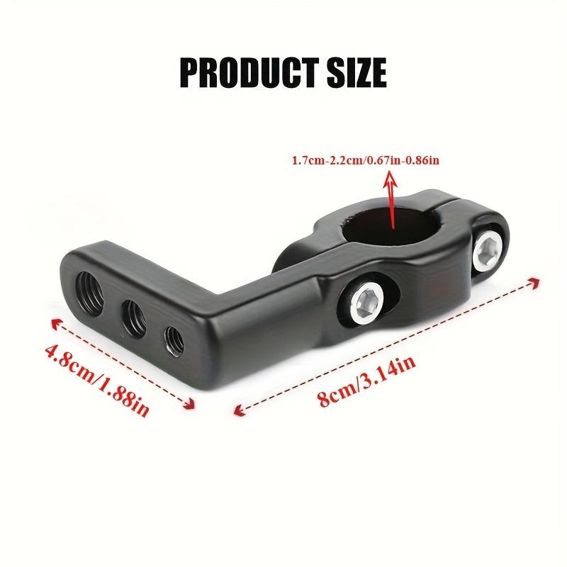 CNC Aluminium Leuchtenmontageklemme M6 M8 M10 Gewindehalterung für 17-22mm Stange Motorrad