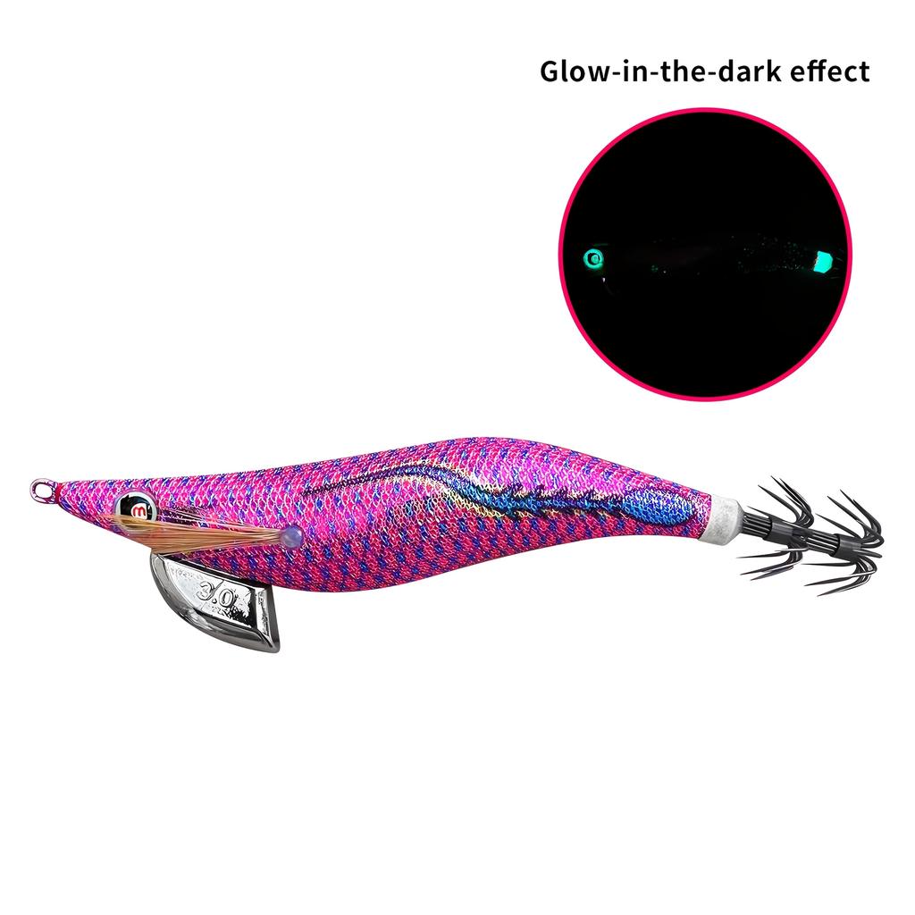 Artificial Hard Bait Luminous Squid Jig Sea Fishing Lure Octopus 3.5#3.0 # 2.5 # Japan Fishing Tackle
