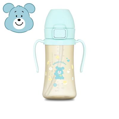 X Knotted PPSU One-Touch Straw Cup (300ml) - Dough Puppy Edition
