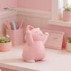Unique Cat Gifts 3D Printed Pink Hugging Figurine, Adorable Sitting Kitten Statue with Raised Paws, Desktop Decor Kawaii Desk Car Dashboard