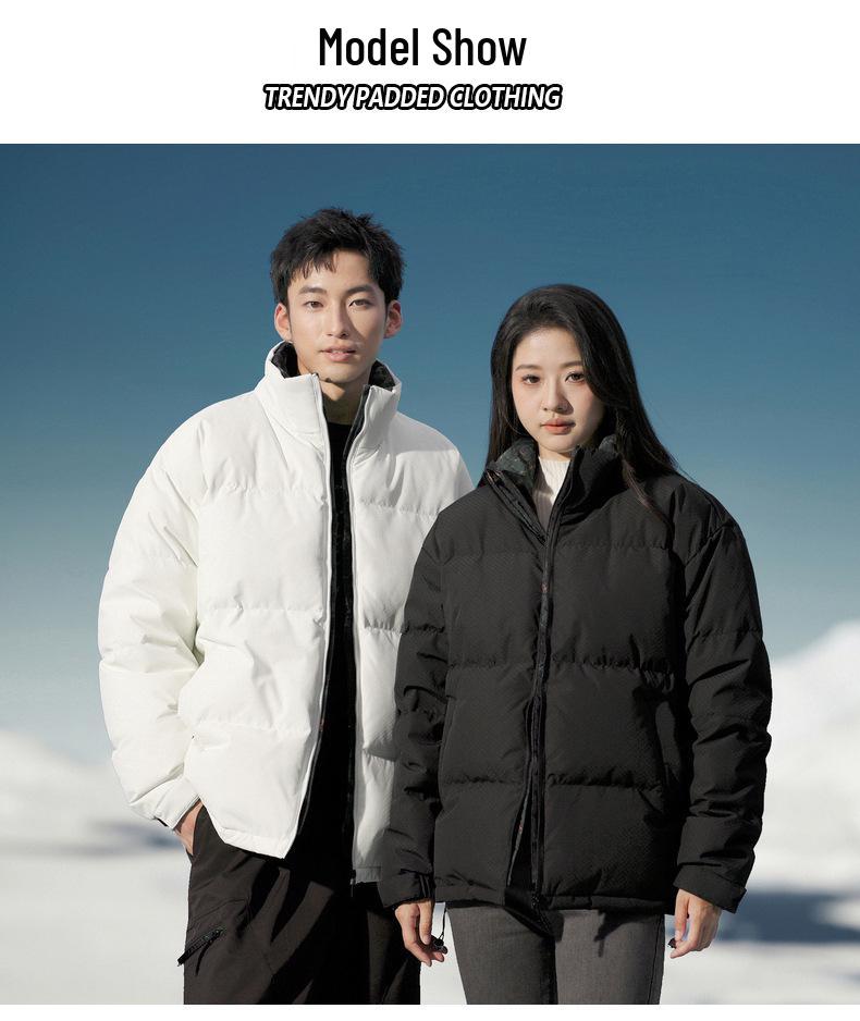Men's High-Quality Winter Down Jacket: Warm Business Style with Thickened Stand Collar for Teens and Adults.