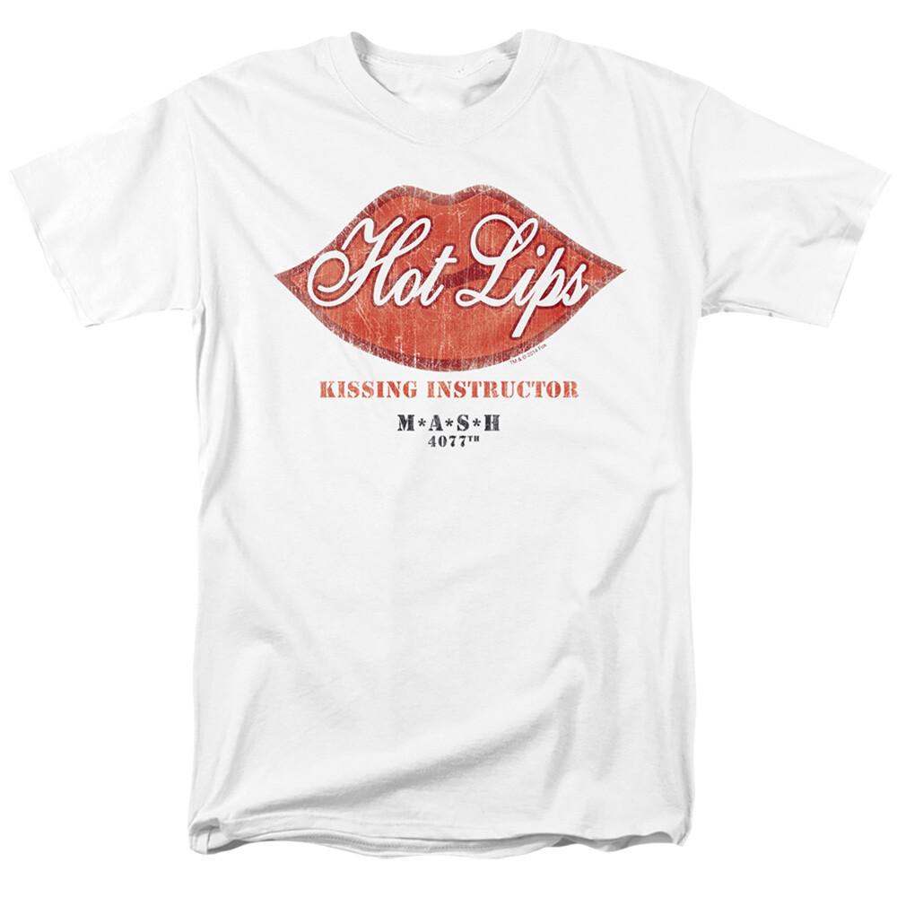 

Mash Hot Lips T Shirt Mens Hot Lips Houlihan Licensed Classic TV Show White M