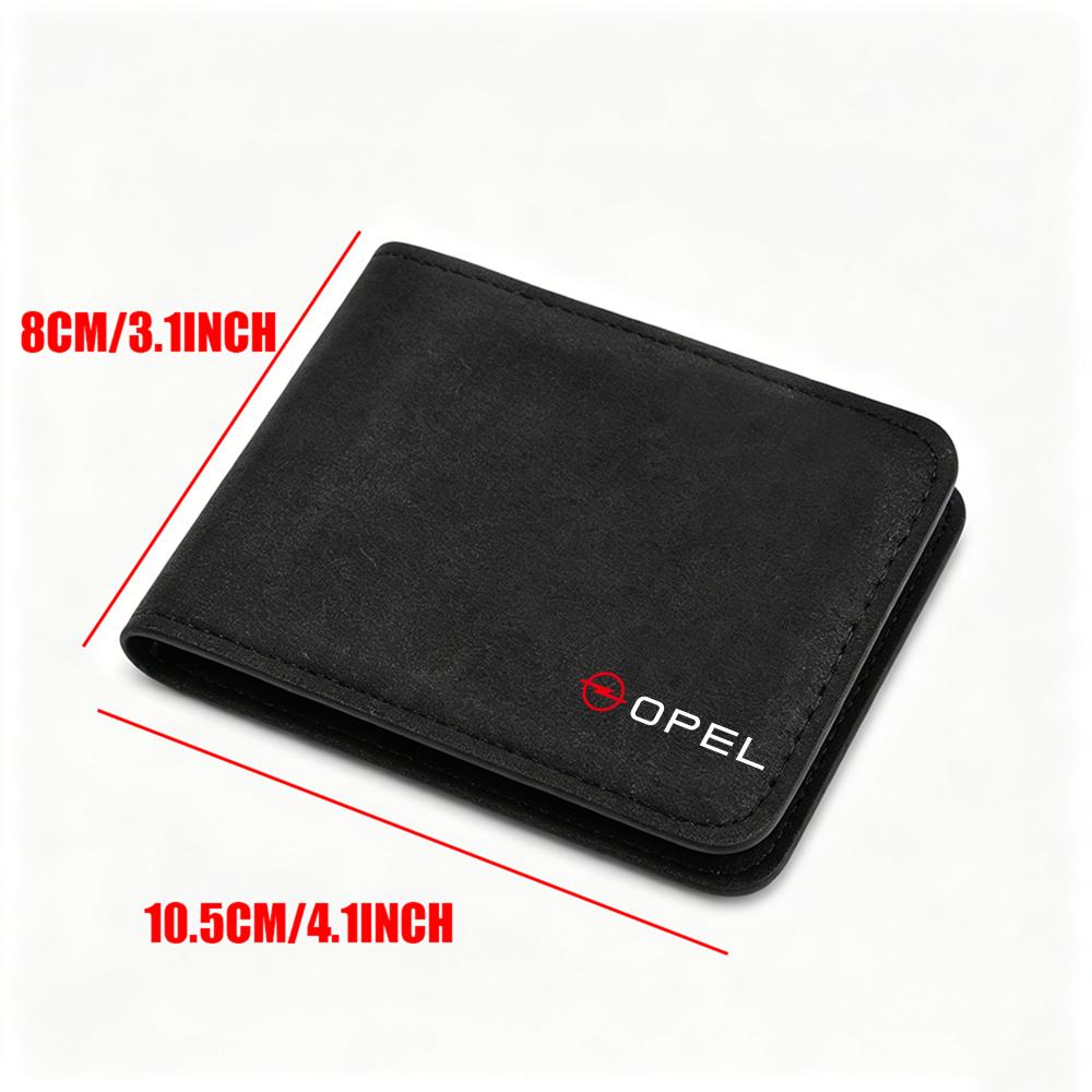 Q1021For Opel OPC Astra K Vectra Corsa Zafira Insignia Mokka Car Styling Driver License Cover Storage Bag Wallet Credit Card Holder