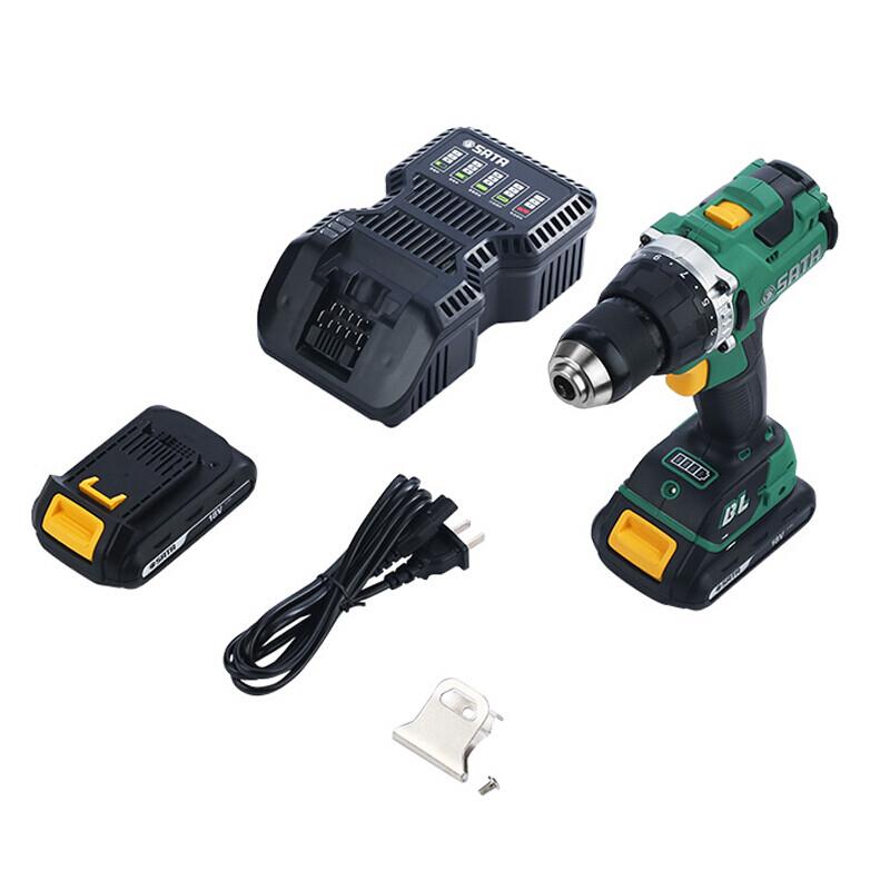 SATA J-Series 18V Brushless Cordless Drill/Driver CN Plug (adapter Included)