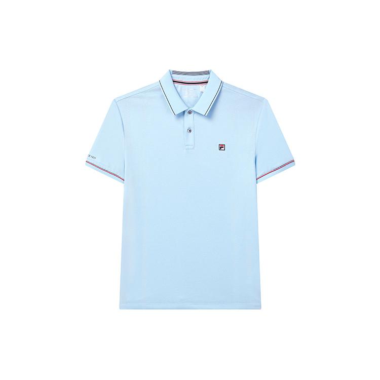New FILA Polo Shirts Men's Refreshing Blue F11M221121F-LB