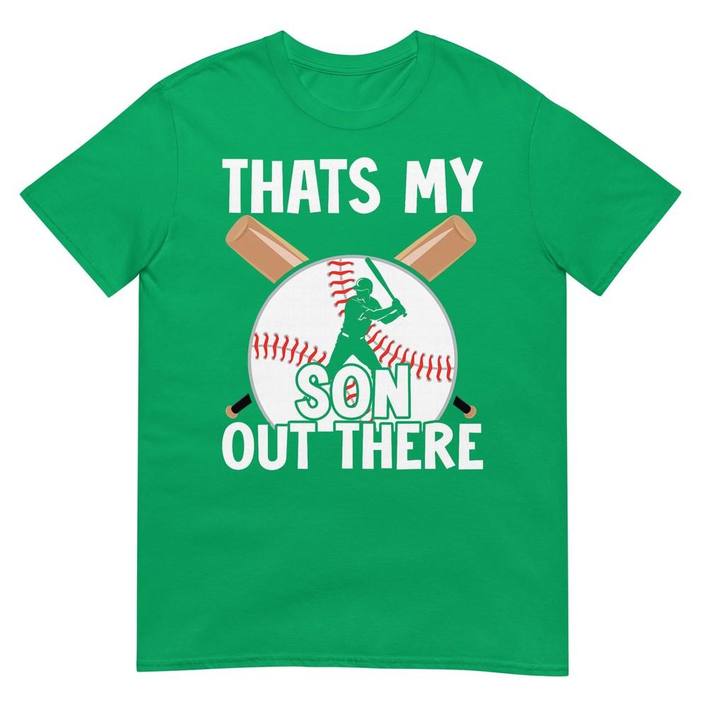 Thats My Son Out There Baseball Mom Dad Parents Graphic Tshirt