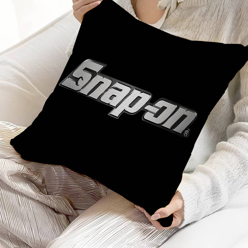 SSnapS On LOGO Cushion Cover Pillow Cover Decor Pillowcase Printed Cushion Case For Couch