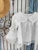 Girls' Princess Style Lolita Puff Sleeve Shirt - Long Sleeve Versatile Babydoll Top