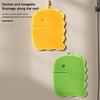 Yousheng Foot Rub Mat Dinosaur Shape Deep Cleaning Anti-Slip Suction Cup Foot Fatigue Mat Bathroom Decor Foot Care Helper