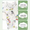 Baby Langarm-Bodysuit aus Bambusfaser: 3-24 Monate, Atmungsaktiver Druckknopf im Schritt, Nahtlos für den Sommer