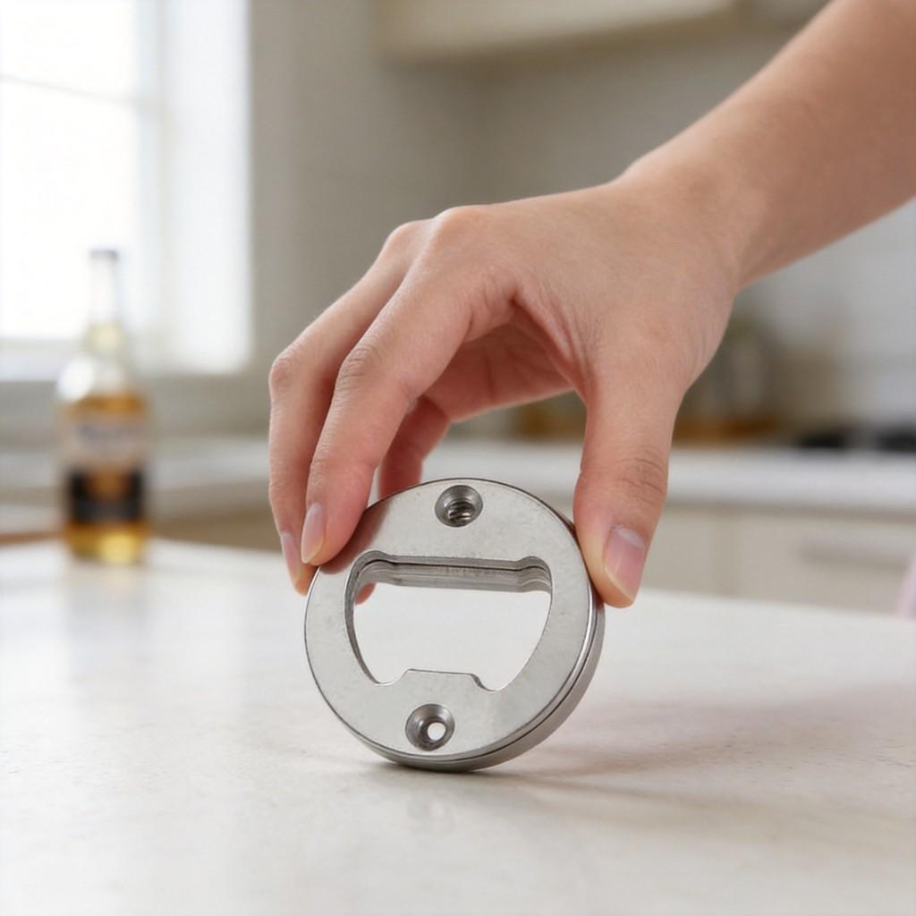 Classic Bottle Opener Set With Steel Tabs And Screwdriver For Home Bar Use