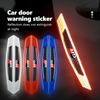 For 4Pcs Car Door Sticker Safety Warning Reflective Sticker Auto Accessories Crown GR Corolla YARIS Auris C-HR Hilux Vios