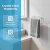 Wall Mounted Towel Rack Acrylic Towel Hanger  Bathroom Kitchen Toilet Laundry Room