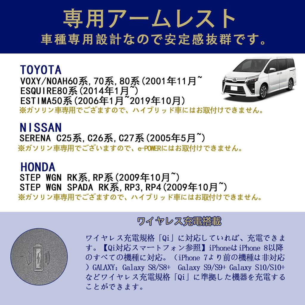 AuoKeer Console Box with Breathing Lamp and Conversion for Toyota and Armrest Console with USB Easy Armrest Storage Box for Toyota 80 70 and 60 Series