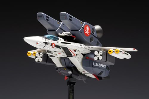 Wave Super Dimension Fortress Macross VF-1S/A Super Valkyrie Fighter 1/100 Scale Plastic Model Kit, Approximately 17cm Long (MC-067)