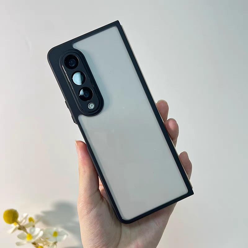 For Samsung Galaxy Z Fold 4 Case Samsung Galaxy Z Fold 5 4 Filp 5 4 Funda Shell Hard Clear PC Soft TPU Protective Back Bumper