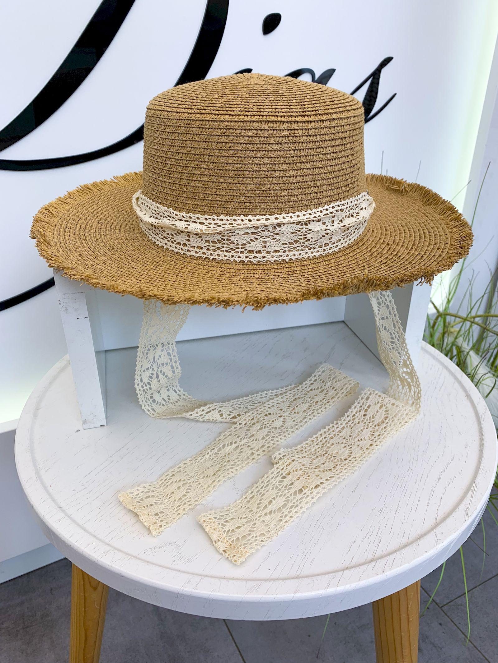 

Елегантний жіночий бежевий солом яний капелюх для пляжу та прогулянок 54-59 бежевий