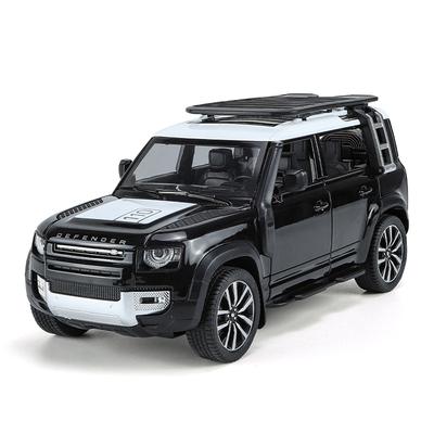 1/24 Range Rover Defender SUV Legierungsauto Modell Diecast Simulation Metallspielzeug Geländefahrzeuge Automodell Ton und Licht Kindergeschenk
