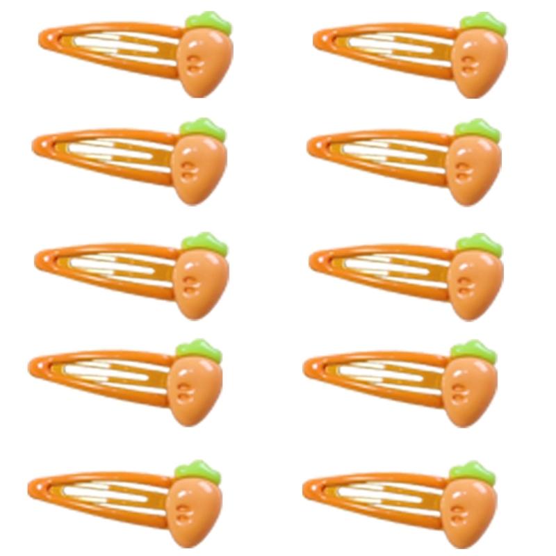 8PCS Cute Fruit Hair For Girls Kids Resin Barrettes For Baby Fine Hair Styling Accessories