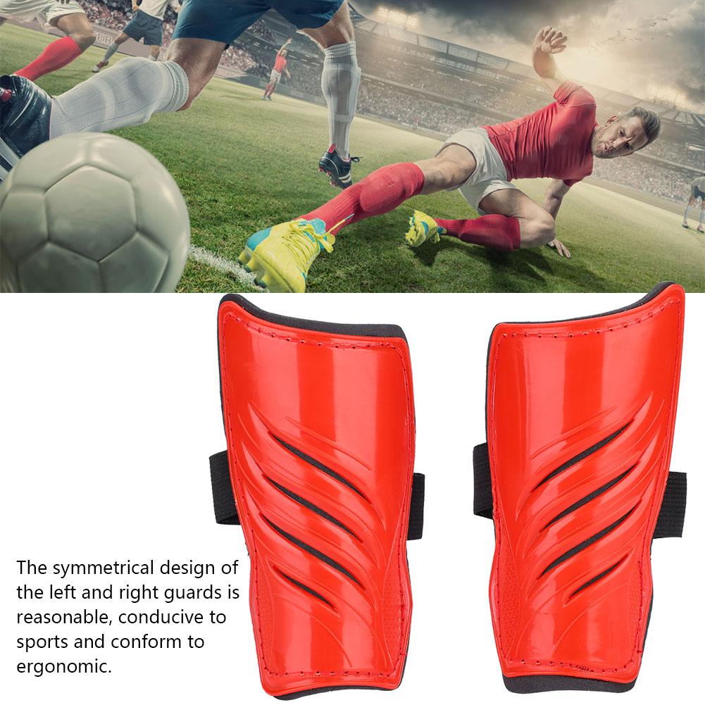 1 Pair Child Foot Sports Shinguards Kids Soccer Shin Guards Legs Protector Red