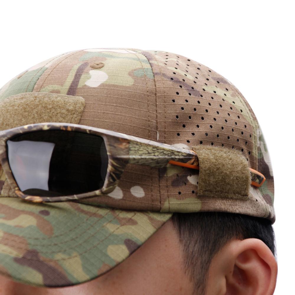 Casquette de Baseball Camouflage Unisexe pour l'Extérieur Chapeau Respirant Protection Solaire pour la Chasse la Randonnée la Course à Pied la Pêche le Camping
