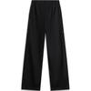 Li-Ning Sports Lifestyle Series Woven Letter Mid-Rise Straight-Leg Sports Pants Women Pants Black AKXU634-1