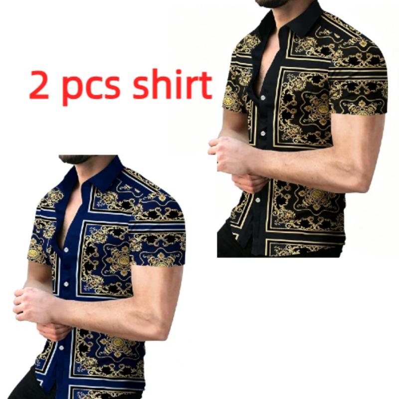 Street Fashion Pattern Printing Shirt Summer Hawaiian Beach Vacation Clothing Men's Street Style Shirt Daily Men's and Women's Shirt