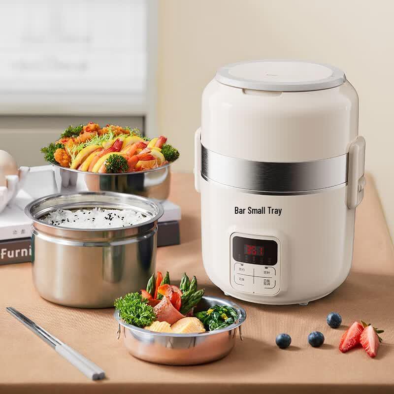 Bear 2L 3-Layer Electric Lunch Box & Steamer CN plug (adapter included)