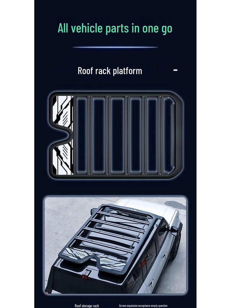 Equation Leopard Roof Rack Frame Extension with Folding Ladder for Off-road Modification