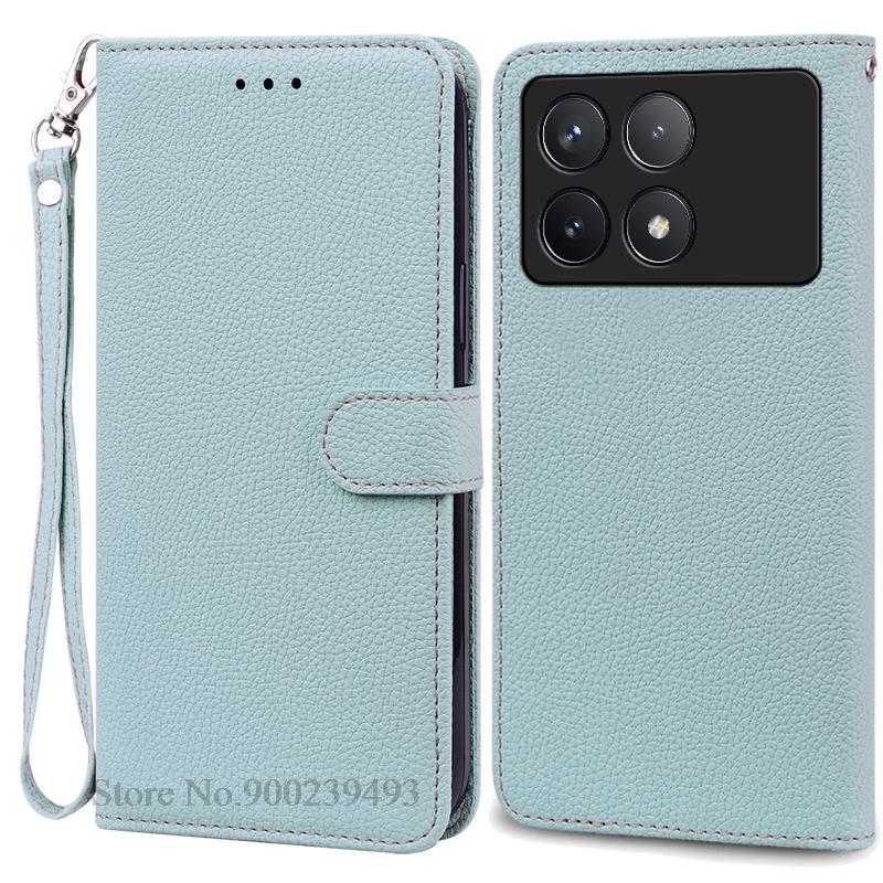 

Чехол F6 Pro для POCO F6 Pro, силиконовый кожаный чехол-кошелек, флип-чехол для Xiaomi Poco F6 Pro 5G, чехол-книжка, Fundas for POCO F6 Pro 5G