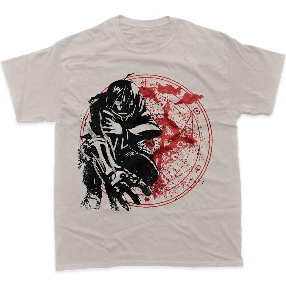 

Fullmetal Alchemist Edward Elric Graphic TShirt Mens 2026 Summer Fashion Oversize Street Casual Y2K Top Streetwear Clothing 4XL