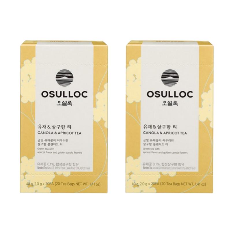 Osulloc Canola Apricot Tea 40g (2g x 20 Tea Bags)