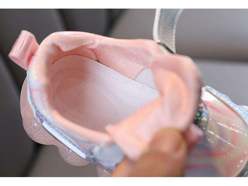 2024 New Arrival Light-Up Cartoon Shoes for Girls – Leather Sports Shoes for Toddlers & Kids