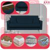 Sofa Bed Rene Sofa Bed with Storage Family Meble Corduroy Navy Blue