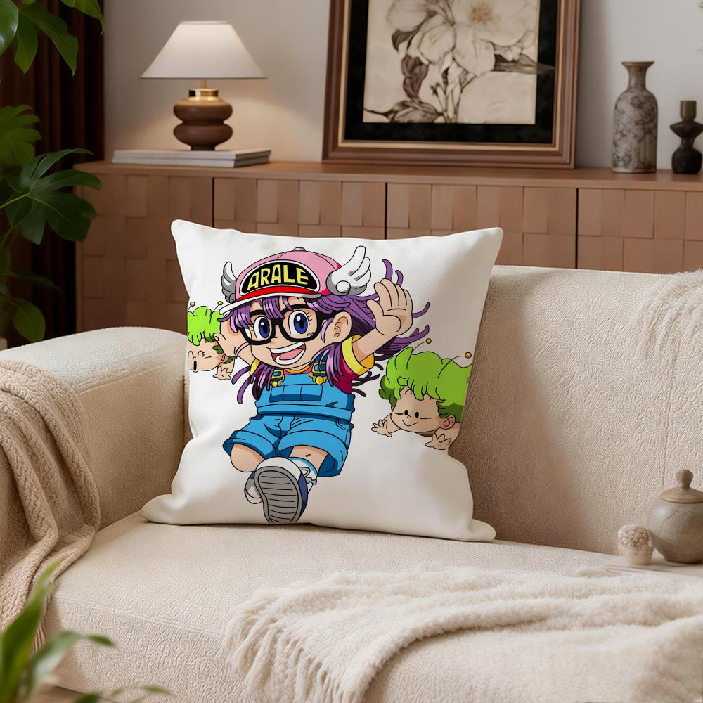 Kawaii Dr. Slump Cushion Cover Cushion Cover Set 4Pcs 50X50 45X45 40X40 Pillowcase Decorative Sofa Home Decor