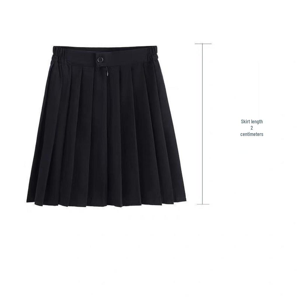 Nanno Forbidden Girl Thai School Uniform: Women's College Style Short Sleeve Shirt & Skirt Set