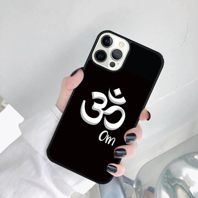 Aum Om Yoga Symbol Hindu Fitness Phone Case Cover For iPhone 17 Air 15 16 14 12 11 13 Pro MAX Plus coque