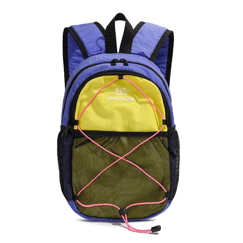 Contrast Color Backpack Lightweight Large Capacity Travel Bag Fashionable Drawstring Small Backpack High-value Middle School School Bag