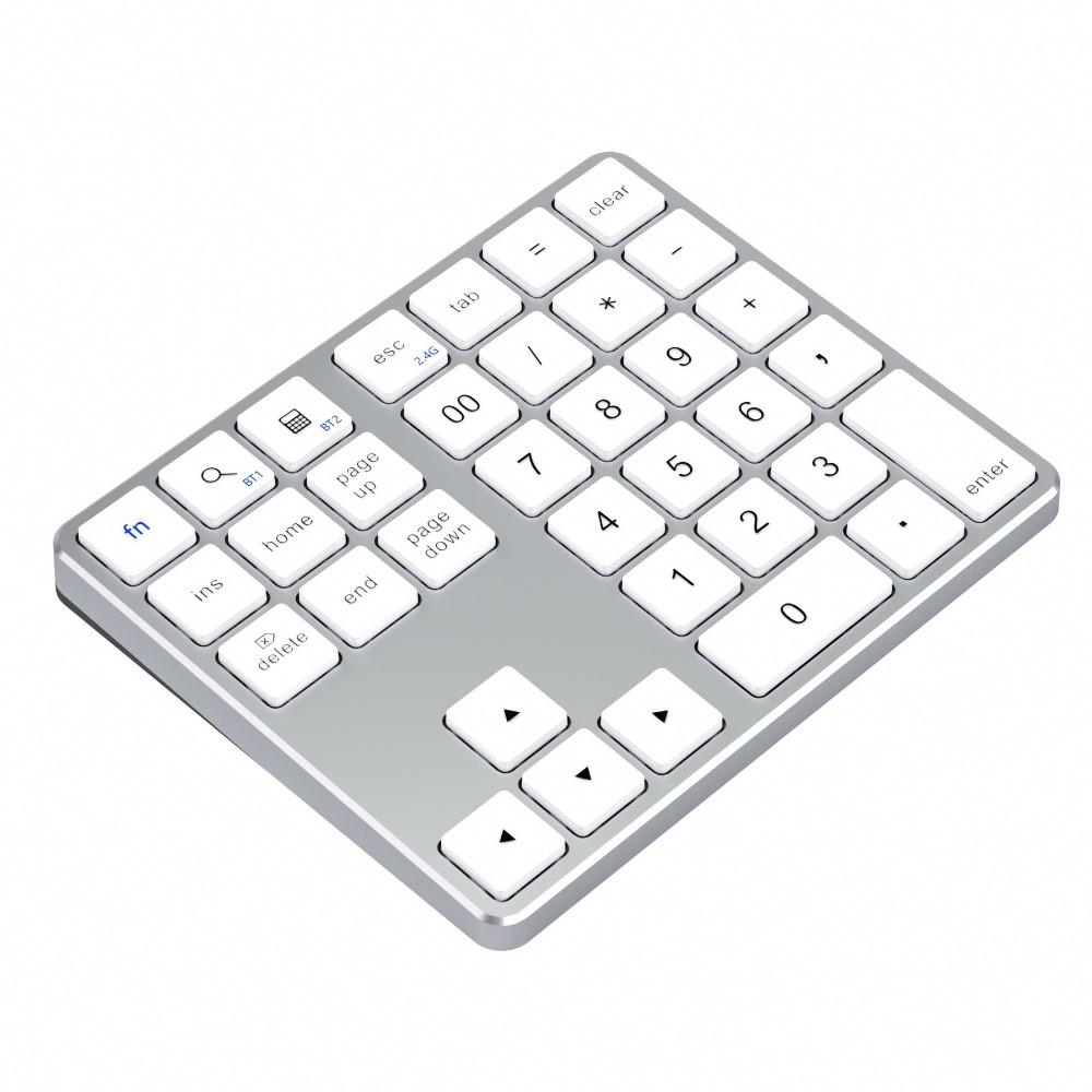 Rechargeable Wireless Keyboard 35 Keys Wireless Numeric Keypad Mini Digital Keypad  Laptop Notebook