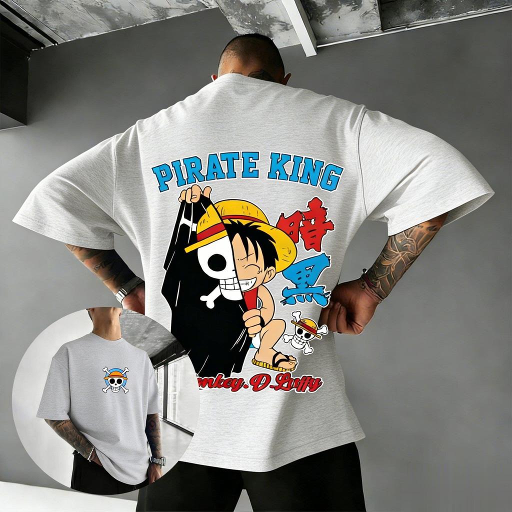 Oversized Unisex One Piece Luffy Anime T Shirt Men Women Graphic Tee 2026 Summer Y2k Clothes Short Sleeve Streetwear Casual Tops