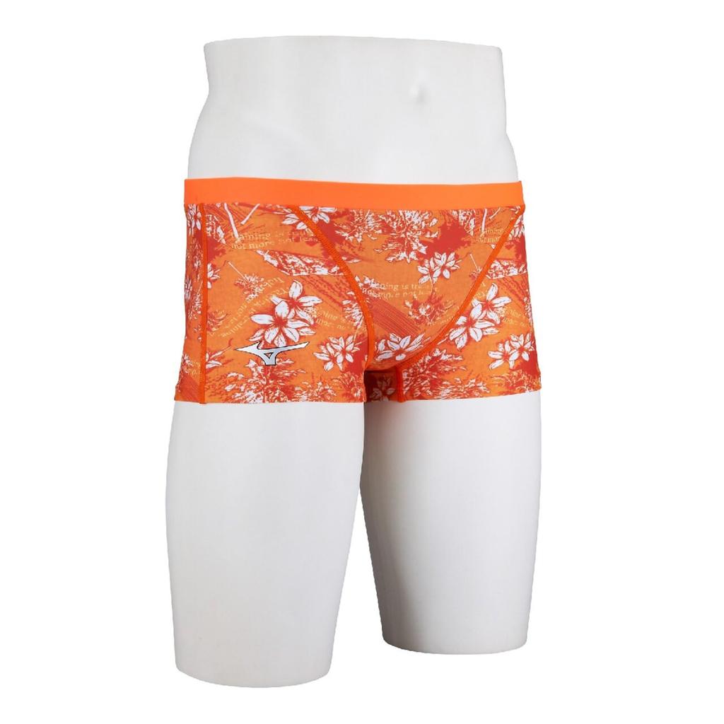 Mizuno Competitive Swimming Exersuit Short Spats N2MBD965 130cm 54 Orange (Mizuno) Swimwear, Swimming, [Ri Collection]