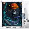 1pc of Modern Style Colorful And Fashionable Bathroom Decor Digital Printed Shower Curtain