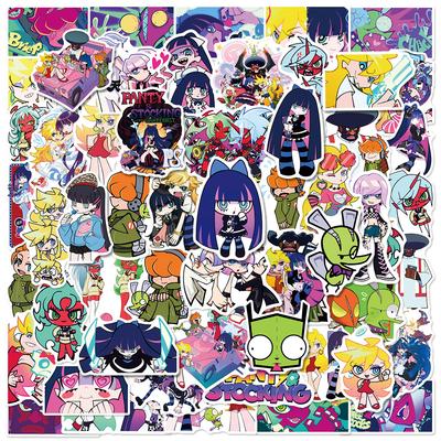 60 Stück Panty Anarchy Aufkleber Panty Stocking With Garterbelt DIY Aufkleber Scrapbooking Handy Gepäck Wasserdichte Abziehbilder