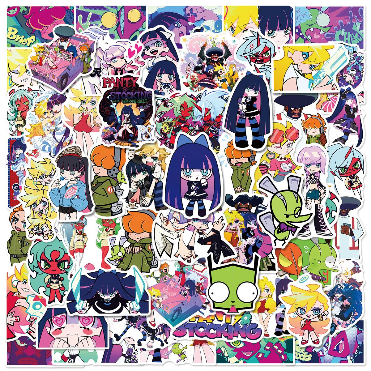 

60 шт. Наклейки Panty Anarchy Panty Stocking With Garterbelt DIY Наклейки Скрапбукинг Телефон Багаж Водонепроницаемые Наклейки