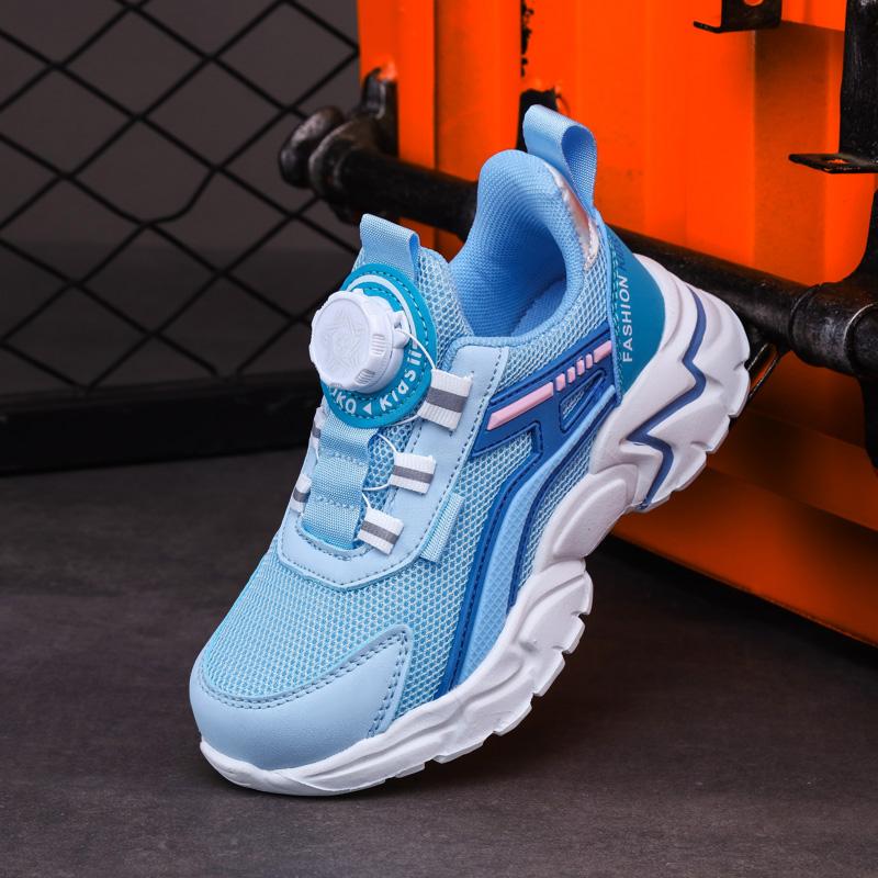 Children Sports Shoes Boy Sneaker Black Mesh Summer Breathable Kids Casual Shoes Boy Running Tennis Running Sneaker