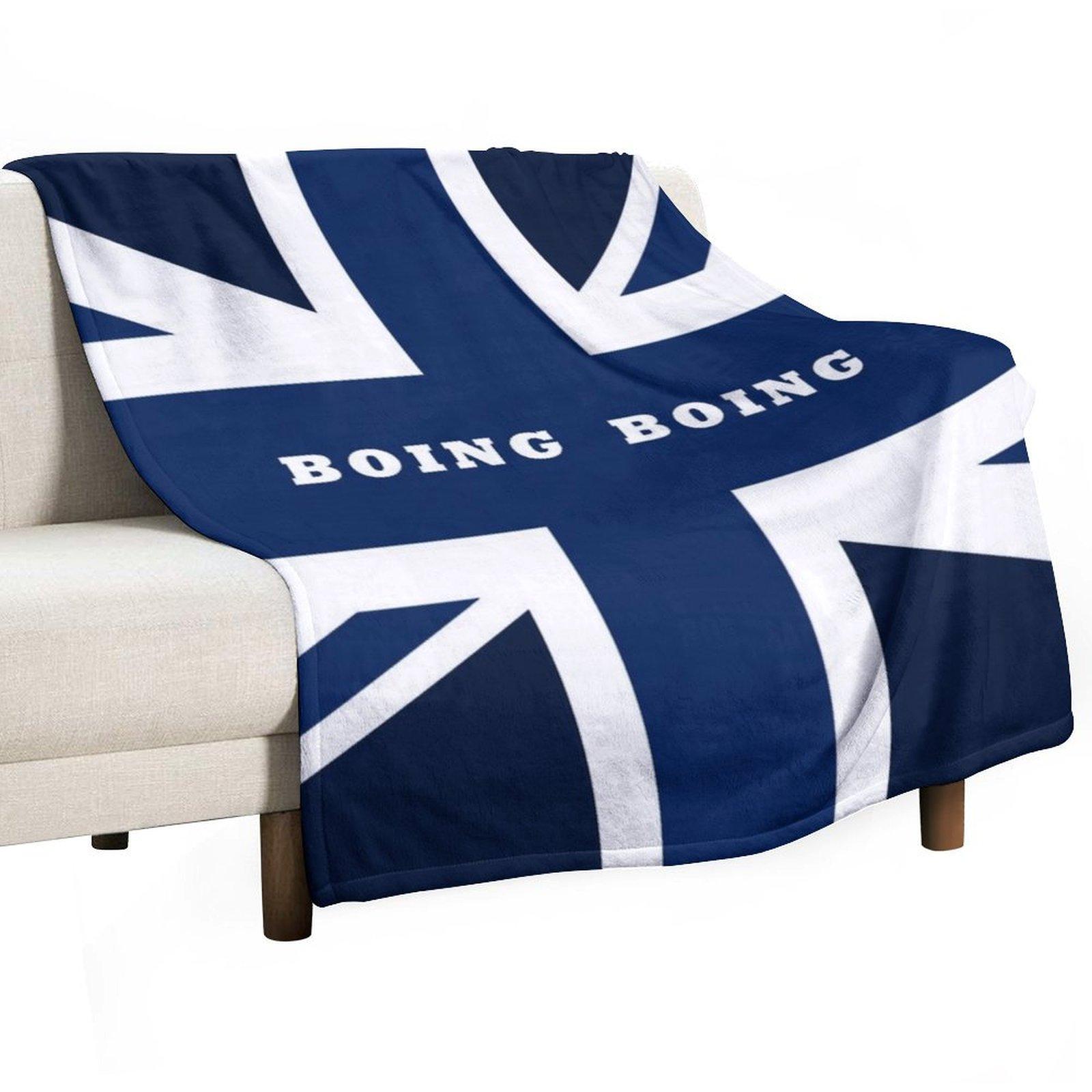 Boing Boing - Великобритания - Плед West Brom в стиле аниме, полярный винтаж, клетчатый плед. 30x40in