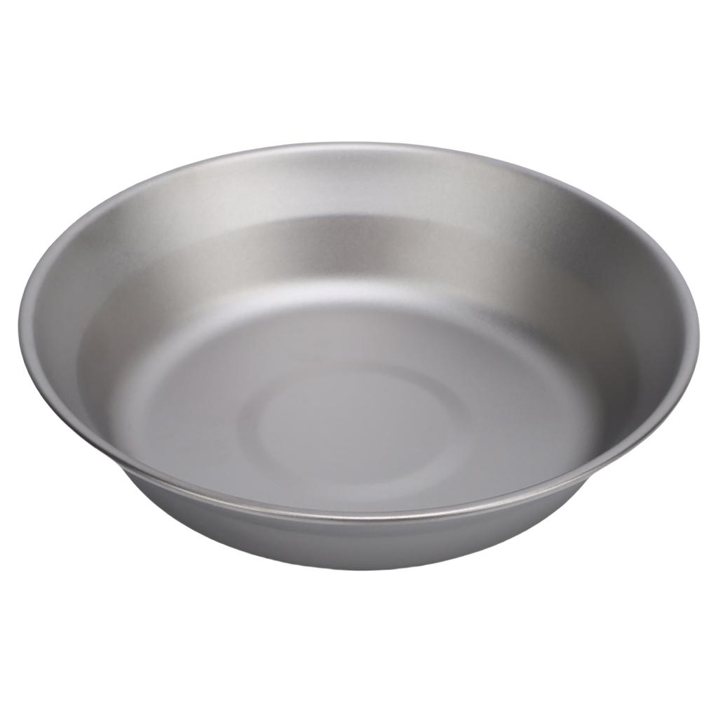 500ml Pure Ti Camping Plate Lightweight Ti Dish Cookware Outdoor Backpacking Plate for Camping Hiking Kitchen